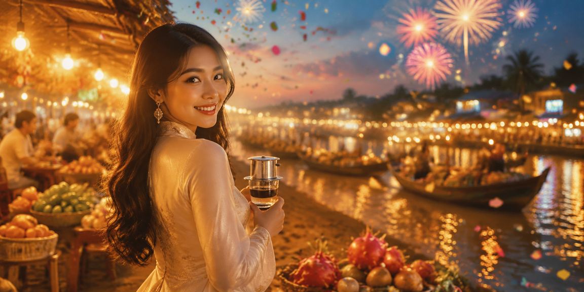 Người dùng Việt Nam thưởng thức cà phê ven sông Mekong và trải nghiệm nền tảng live88